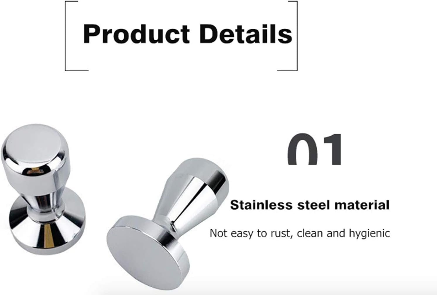 Espresso Tamper Stainless Steel (53 mm) - Image 4