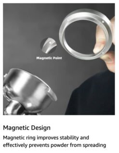 Dosing Ring 58 mm for Portafilter, Espresso Funnel for E61 Portafilter, Coffee Funnel for Exact Dosage, Coffee Dosing Ring (58) - Image 3