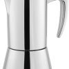MOKA STAINLESS STEEL - 4/6 CUP Espresso Jug [200/300 ml] (6 CUPS / 300ML)