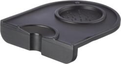 High-Quality Silicone Tamper Mat, Barista Tamping Mat, Black, 14 x 12.5 cm