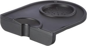 High-Quality Silicone Tamper Mat, Barista Tamping Mat, Black, 14 x 12.5 cm