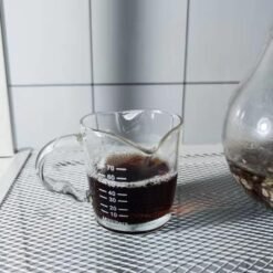 Espresso Shot Glass Double Spout with Pouring Handle Coffee Measuring Espresso Shot Glass (Double Spot) Espresso Measuring Cup Coffee Measuring Cup Shot Glass - Image 2