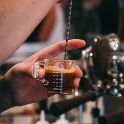 Espresso Shot Glass Double Spout with Pouring Handle Coffee Measuring Espresso Shot Glass (Double Spot) Espresso Measuring Cup Coffee Measuring Cup Shot Glass - Image 6
