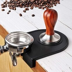 High-Quality Tamper Mat, Silicone Tamper Mat, Barista Tamping Mat, Silicone, Black, 14 x 12.5 cm - Image 2
