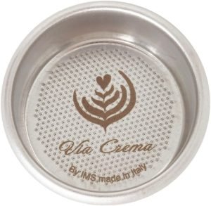 Filter Basket Compatible with 54 mm Breville Sage Espresso Machines Express, Bambino, Bambino Plus, Barista Pro Made In Italy by IMS (28 mm 2 Cups)