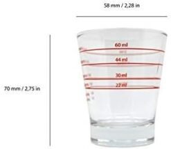 [Pack of 2] Espresso Shot Glass Espresso Glass, Espresso Measuring Cup, - Image 3