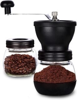 Manual Coffee Grinder, Hand Coffee Grinder, Ceramic Grinder, Manual Adjustable Ceramic Blades