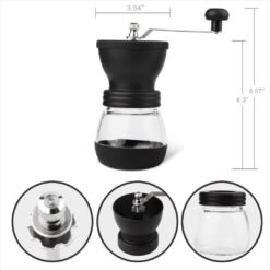 Manual Coffee Grinder, Hand Coffee Grinder, Ceramic Grinder, Manual Adjustable Ceramic Blades - Image 2