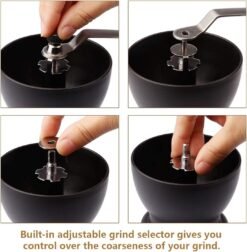 Manual Coffee Grinder, Hand Coffee Grinder, Ceramic Grinder, Manual Adjustable Ceramic Blades - Image 8