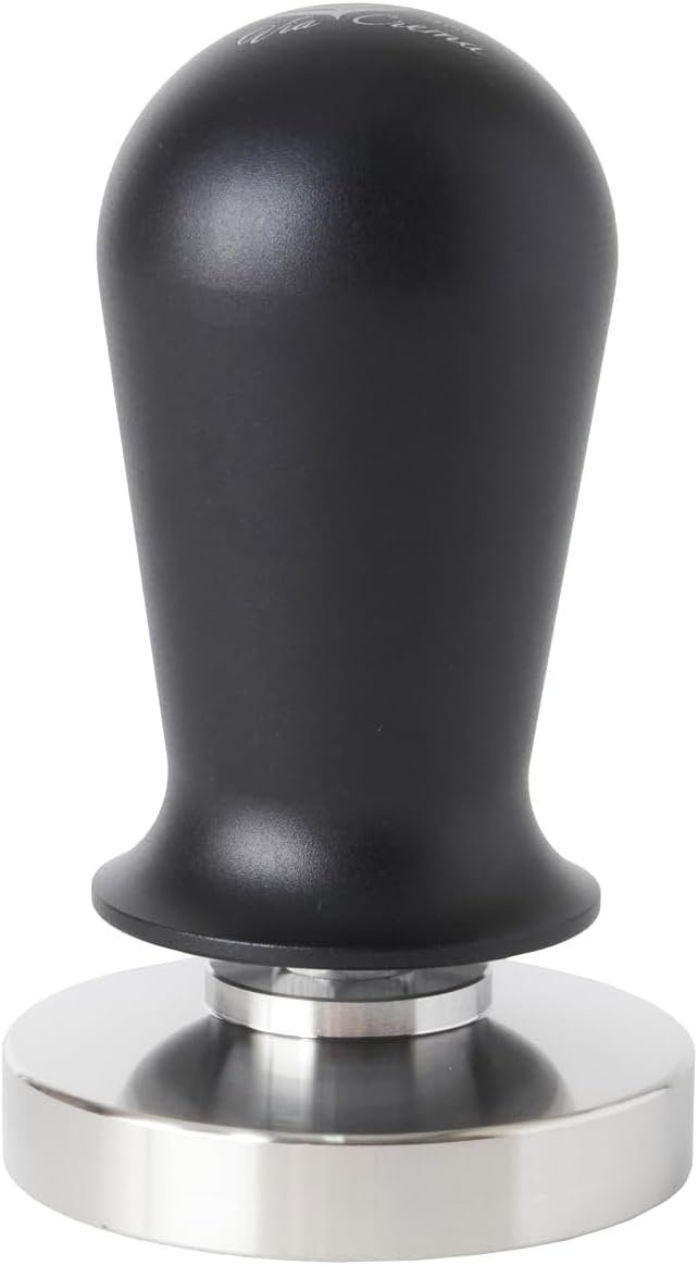 Calibrated Espresso Tamper 58 mm. Portafilter Tamper - With Spring Loaded Flat Stainless Steel Base (Tamper 58 mm)