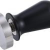 Espresso tamper calibrated portafilter tamper with spring-loaded, flat stainless steel base (54 mm), 130167