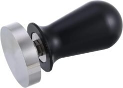 Espresso tamper calibrated portafilter tamper with spring-loaded, flat stainless steel base (58.50 mm)