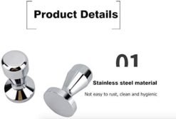 Tamper, Portafilter Tamper, Espresso Tamper, 58 mm, Stainless Steel (Tamper 58 mm) - Image 4