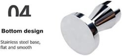 Tamper, Portafilter Tamper, Espresso Tamper, 58 mm, Stainless Steel (Tamper 58 mm) - Image 7