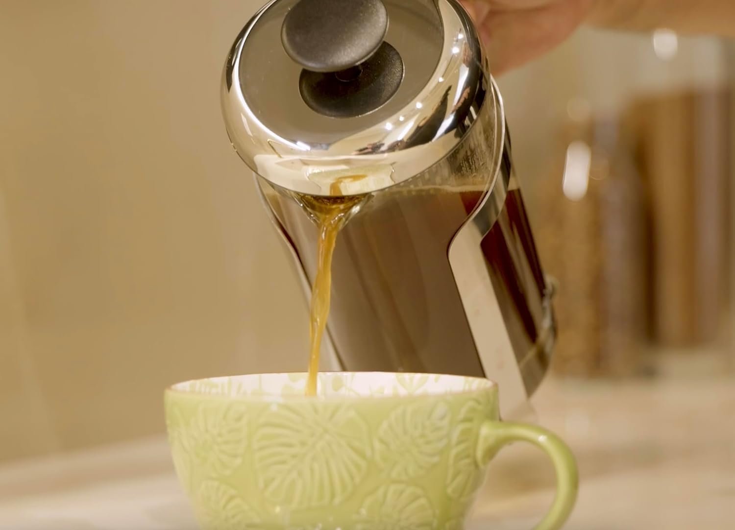 French Press 800/1000 ml Glass/Stainless Steel (Glass, 1000 ml / 34 oz) - Image 6