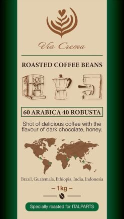 Coffee Beans 1 kg Dark Chocolate , Espresso Roasted Beans Italian Napoli Style Coffee Bean - Image 3