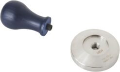 Tamper. Portafilter Tamper. Coffee Tamper, Made in Italy. Coffee Machine, Portafilter Accessories (Blue Marina, 54 mm)
