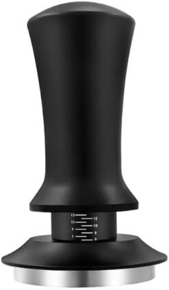 Tamper Coffee Ground Press - Stylish Espresso Stamp as Barista Tamper, Contact Pressure Calibrated | 11.3 kg Contact Pressure (58.4 mm)