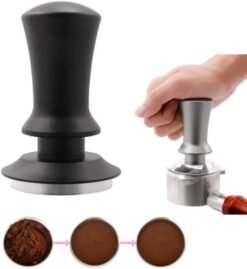 Tamper Coffee Ground Press - Stylish Espresso Stamp as Barista Tamper, Contact Pressure Calibrated | 11.3 kg Contact Pressure (58.4 mm) - Image 5