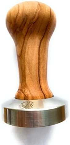 Tamper, Portafilter Tamper, Made in Italy by Motta Espresso Tamper, 57 mm (Tamper 57 mm, Olive Wood)