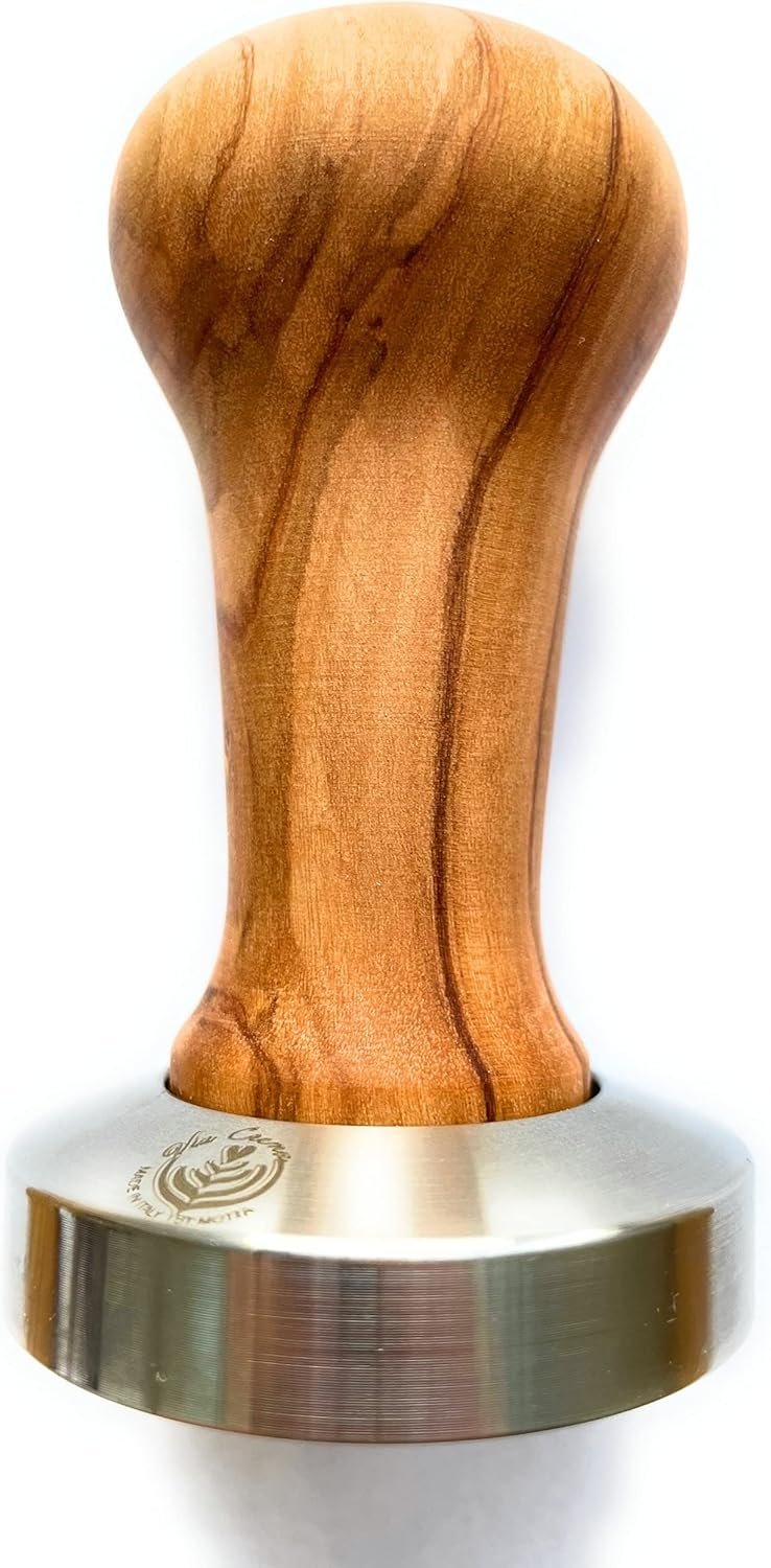 Tamper Brown Made in Italy by Motta (58, Olive Wood) - Image 3