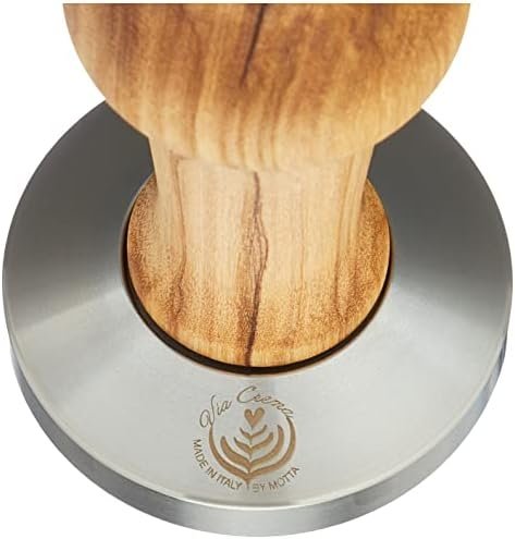 Tamper 58.5 mm, Portafilter Tamper, Made in Italy by Motta (Tamper 58.5 mm, Olive Wood) - Image 7