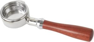 Bottomless Portafilter 58 mm with Wooden Handle Bottomless Naked Porta Filter