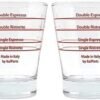 VIA CREMA [Pack of 2] Espresso Shot Glass Espresso Glass, Espresso Measuring Cup, Espresso Shot Glass (2) Shot Glass, Barista, Coffee Accessories