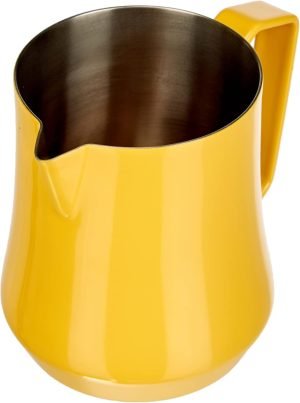 Motta 4250 Milchkännchen Tulip aus gelb beschichtetem Edelstahl 500 ml, Stahl, 12,5 x 7 x 10,5 cm