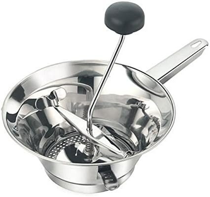 Motta Edelstahl-Lebensmittelmühle, 24 cm, silberfarben