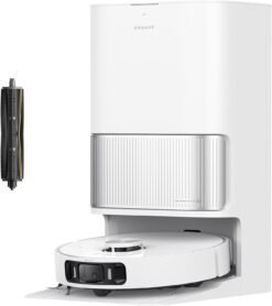 dreame L40 Ultra AE Saugroboter mit Wischfunktion, 19.000 Pa Saugkraft, viele Bürsten und EIN Flexibler Wischmopp, nassen und trockenen Schmutz,Das All-in-1-Dock entleert Staub